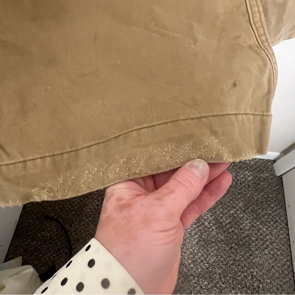 Vintage Abercrombie Fitch Y2K Pants Khaki Tan Cargo Military Skater Baggy Sz 14 - Picture 11 of 14